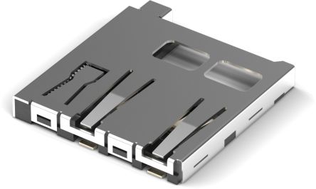 Wurth Elektronik Würth Elektronik MicroSD MicroSD Speicherkarten-Steckverbinder Buchse, 8-polig / 1-reihig, Raster 1.1mm