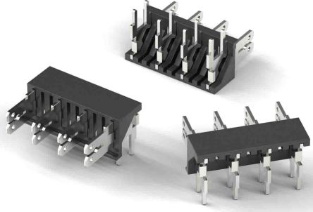 Wurth Elektronik WR-FAST Leiterplatten-Stiftleiste Gewinkelt, 5-polig / 1-reihig, Raster 7.62mm, Ummantelt