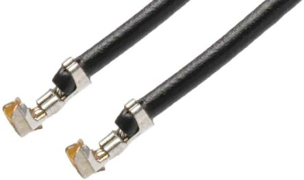 Molex Female PicoBlade To Female PicoBlade Crimped Wire, 75mm, 0.14mm², Black
