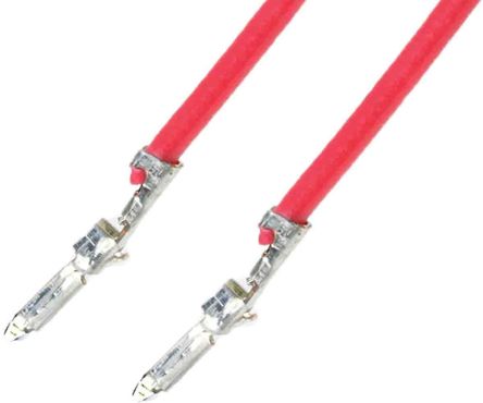 Molex PicoBlade Vorverdrahtete Crimp-Kontakte Verzinnt, Rot 0.14mm², 150mm