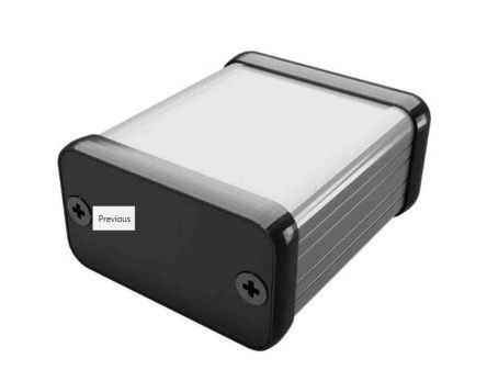 Actuonix Mini-PC Gehäuse, Grau, Aluminium, Für Linear-Betätigungselement-Steuerplatine, 54 X 54 X 23mm