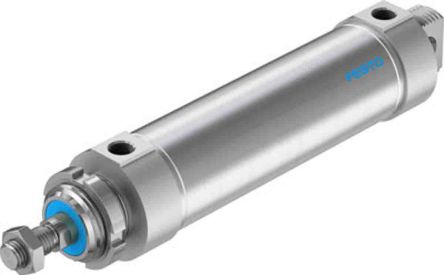 Festo Pneumatic Piston Rod Cylinder - 196016, 63mm Bore, 160mm Stroke, DSNU Series, Double Acting