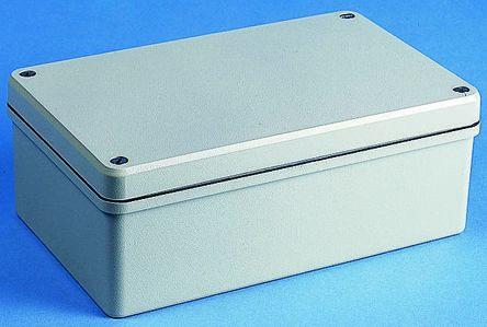 OKW Caja De Aluminio Presofundido Gris, 268 X 168 X 60mm, IP66, Apantallada