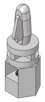 Essentra Leiterplattenträger Nylon Träger 15.9mm X 26.1mm, Auflage 7.1mm, Ø 4mm Für PCB-Stärke 1.57mm