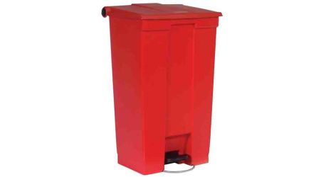 Rubbermaid Commercial Products Kunststoff Mülleimer 87L Rot T 828.8mm
