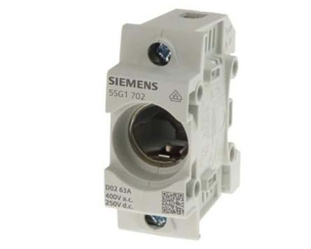Siemens D-Sicherungshalter 63A 400V Ac 1P-polig