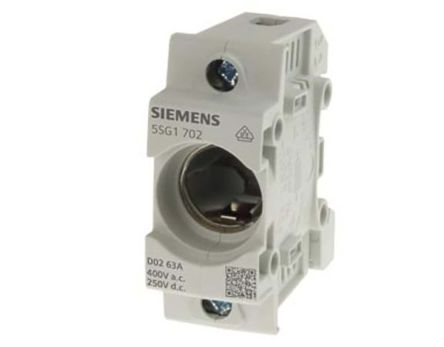 Siemens D-Sicherungshalter 16A 400V Ac 1P-polig