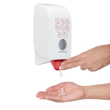 Kimberly Clark Antibakterieller Handdesinfektionsmittel-Spender Für 1000ml, Weiß Wandmontage