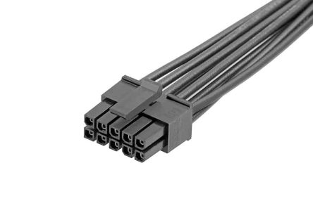 Molex Conjunto De Cables Micro-Fit 3.0 214755, Long. 300mm, Con A: Hembra, 10 Vías, Con B: Hembra, 10 Vías, Paso 3mm