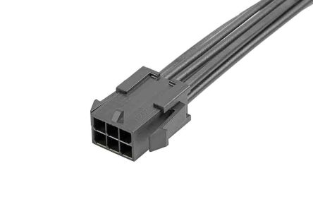 Molex Conjunto De Cables Micro-Fit 3.0 214757, Long. 300mm, Con A: Macho, 6 Vías, Con B: Macho, 6 Vías, Paso 3mm
