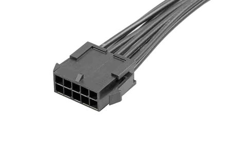 Molex Conjunto De Cables Micro-Fit 3.0 214757, Long. 600mm, Con A: Macho, 10 Vías, Con B: Macho, 10 Vías, Paso 3mm