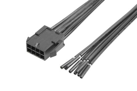 Molex Conjunto De Cables Micro-Fit 3.0 214758, Long. 300mm, Con A: Macho, 8 Vías, Paso 3mm