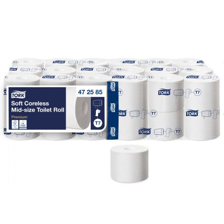 Tork Weiß Toilettenpapier, 2-lagig 800-Blatt, 36 X Rollen Premium Mittelgroß