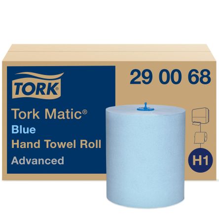 Tork Rolled Blue Paper Towel, 2-Ply