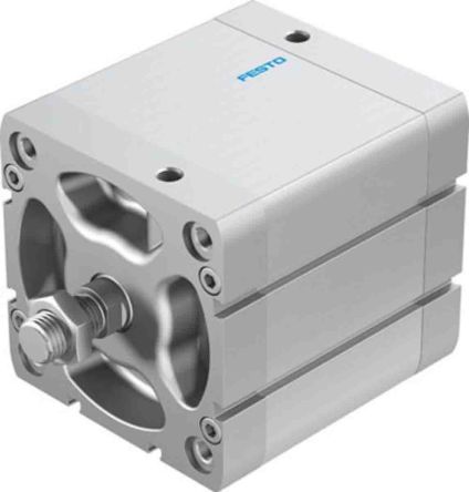 Festo Pneumatic Compact Cylinder - 577206, 100mm Bore, 60mm Stroke, ADN Series, Double Acting