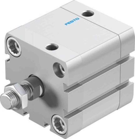 Festo Pneumatic Compact Cylinder - 572694, 50mm Bore, 25mm Stroke, ADN Series, Double Acting
