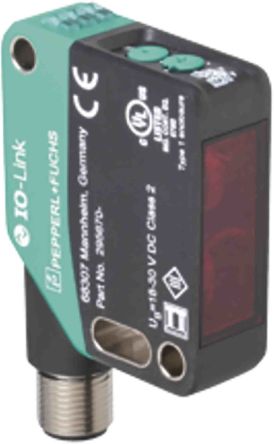 Pepperl + Fuchs OQT400 Kubisch Optischer Sensor, Durchgangsstrahl, Bereich 400 Mm, NPN/PNP Ausgang, 4-poliger