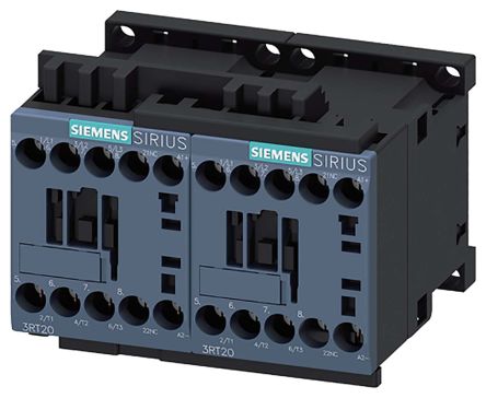 Siemens Contacteur Inverseur, 3 Pôles, 3NO, 9 A, 24 V C.c., 4 KW