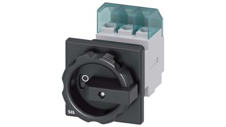 Siemens 3P Pole Front Panel Isolator Switch - 32A Maximum Current, 11.5kW Power Rating, IP65