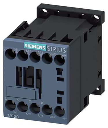 Siemens Teleinvertore Reversibile, 3 Poli, 1NC, 12 A, 5,5 KW, Bobina 24 V C.c.