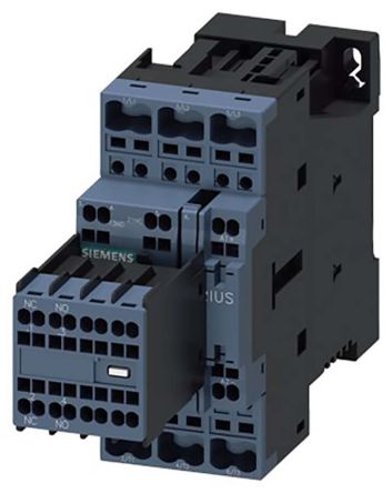 Siemens Reversing Contactor, 24 V Dc Coil, 3-Pole, 9 A, 40 KW, 2NO + 2NC