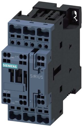 Siemens Contactor, 24 V Dc Coil, 3-Pole, 32 A, 15 KW, 1NO + 1NC