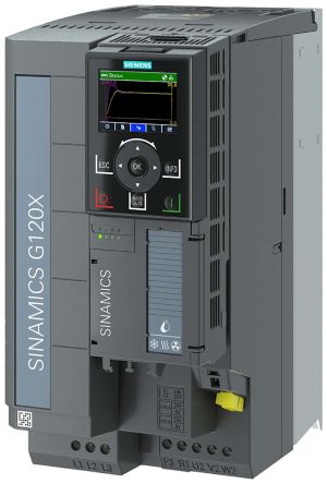 Siemens Converter, 15 KW, 480 V Ac, 29.5 A, SINAMICS G120X Series