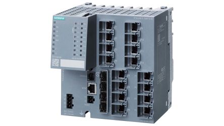 Siemens Ethernet Switch, 16 RJ45 Ports, 10/100/1000Mbit/s Transmission, 24V Dc