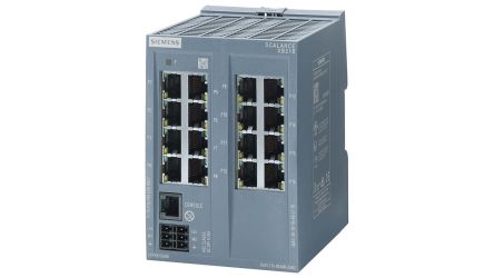 Siemens Ethernet-Switch, 18 X RJ45 / 10/100Mbit/s, 24V Dc