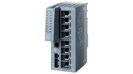 Siemens Ethernet-Switch, 8 X RJ45 / 10/100Mbit/s Für DIN-Schienen, 24V Dc