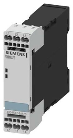 Siemens 3UG4 Überwachungsrelais 3-phasig, 1-poliger Wechsler DIN-Schienen