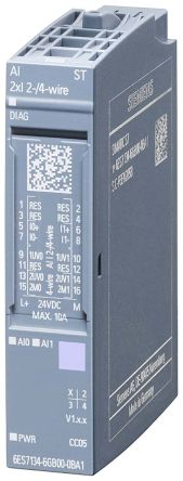 Siemens I/O SYSTEM 750 Analoges Eingangsmodul, 2 X Analog IN, 73 X 15 X 58 Mm