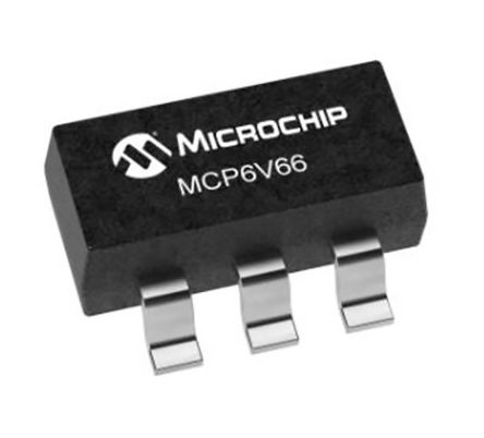 Microchip Amplificador Operacional MCP6V66T-E/OT Lineal, 1,8 V 1MHZ SC-70, SOT-23, 5 Pines 1 MHz, Salida Raíl A Raíl
