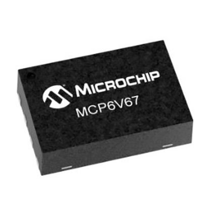 Microchip Amplificador Operacional MCP6V67-E/MS Amplificador De Funcionamiento, 1,8 V 1MHZ MSOP, 8 Pines 1 MHz, Salida Raíl A Raíl