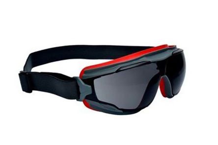 3M Goggle Gear Schutzbrille Linse Grau, Kratzfest, Mit UV-Schutz