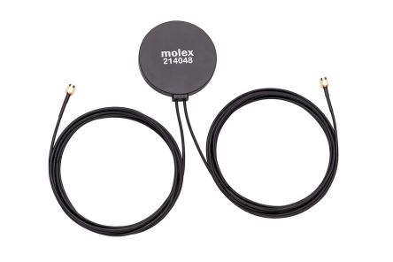 Molex WiFi天线, 214048系列, 5.9 GHzISM Band, 鞭形, 通孔/螺栓固定安装