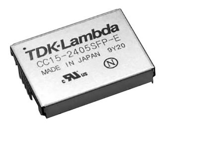 TDK-Lambda CC-P-E DC-DC Converter, 12V Dc/ 1.25A Output, 18 → 36 V Dc Input, 15W, Through Hole, +85°C Max Temp
