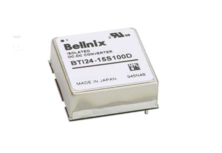 Bellnix BTI DC-DC Converter, 15V Dc/ 0 → 1A Output, 9 → 36 V Dc Input, 15W, PCB Mount, +85°C Max Temp