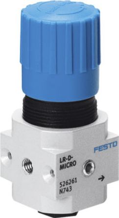 Festo, D系列 气动调压阀, 出口压力0.5bar至7bar, 最大输入压力10bar