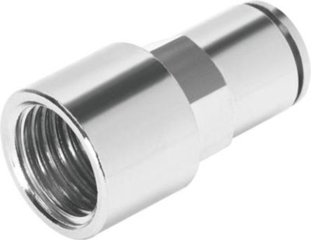 Festo Straight Threaded Adaptor, G 1/8 Female To Push In 4 Mm, Threaded-to-Tube Connection Style, 558674