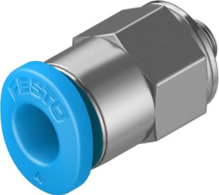 Festo Straight Threaded Adaptor, M3 Male To Push In 4 Mm, Threaded-to-Tube Connection Style, 130776