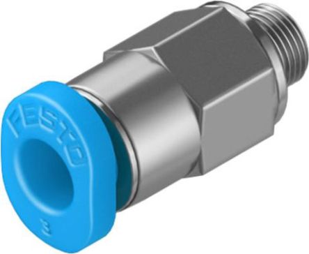 Festo Straight Threaded Adaptor, M3 Male To Push In 3 Mm, Threaded-to-Tube Connection Style, 130775
