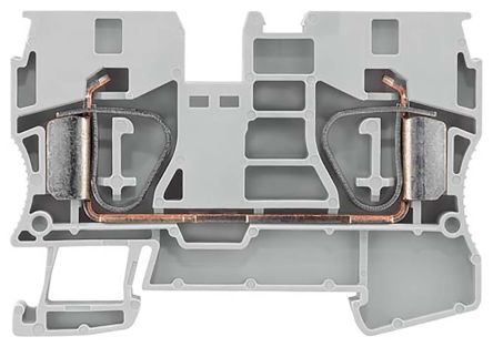 Siemens 8WH Series Grey Non-Fused DIN Rail Terminal, 10mm², Spring Clamp Termination
