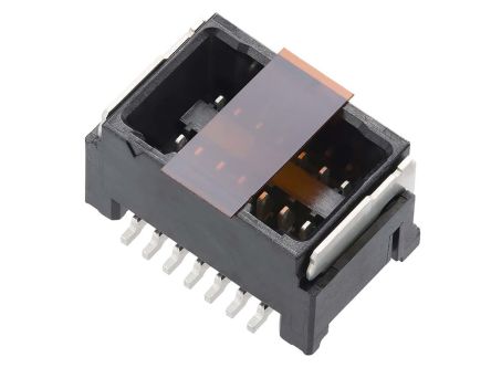 Molex Micro-Lock PLUS Leiterplatten-Stiftleiste Vertikal, 4-polig / 2-reihig, Raster 1.25mm, Ummantelt