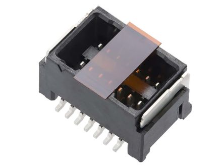 Molex Micro-Lock PLUS Leiterplatten-Stiftleiste Vertikal, 6-polig / 2-reihig, Raster 1.25mm, Ummantelt