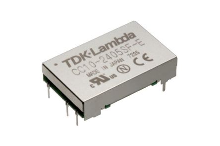 TDK-Lambda CC-E DC-DC Converter, 3.3V Dc/ 2.5A Output, 4.5, 9 V Dc Input, 10W, Through Hole, +85°C Max Temp -40°C Min