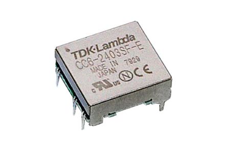TDK-Lambda CC-E DC-DC Converter, 12V Dc/ 0.5A Output, 4.5, 9 V Dc Input, 6W, Through Hole, +85°C Max Temp -40°C Min Temp