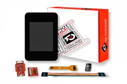4D Systems 2Zoll Grafikdisplay-Entwicklungskit, Kapazitiver Touchscreen PixxiLCD-20