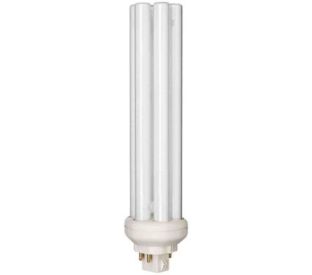 Philips Lighting GX24Q-5 Six Tube Shape CFL Bulb, 57 W, 3000K, Warm White Colour Tone