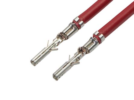 Molex Female Micro-Fit 3.0 To Female Micro-Fit 3.0 Crimped Wire, 300mm, 0.75mm², Red
